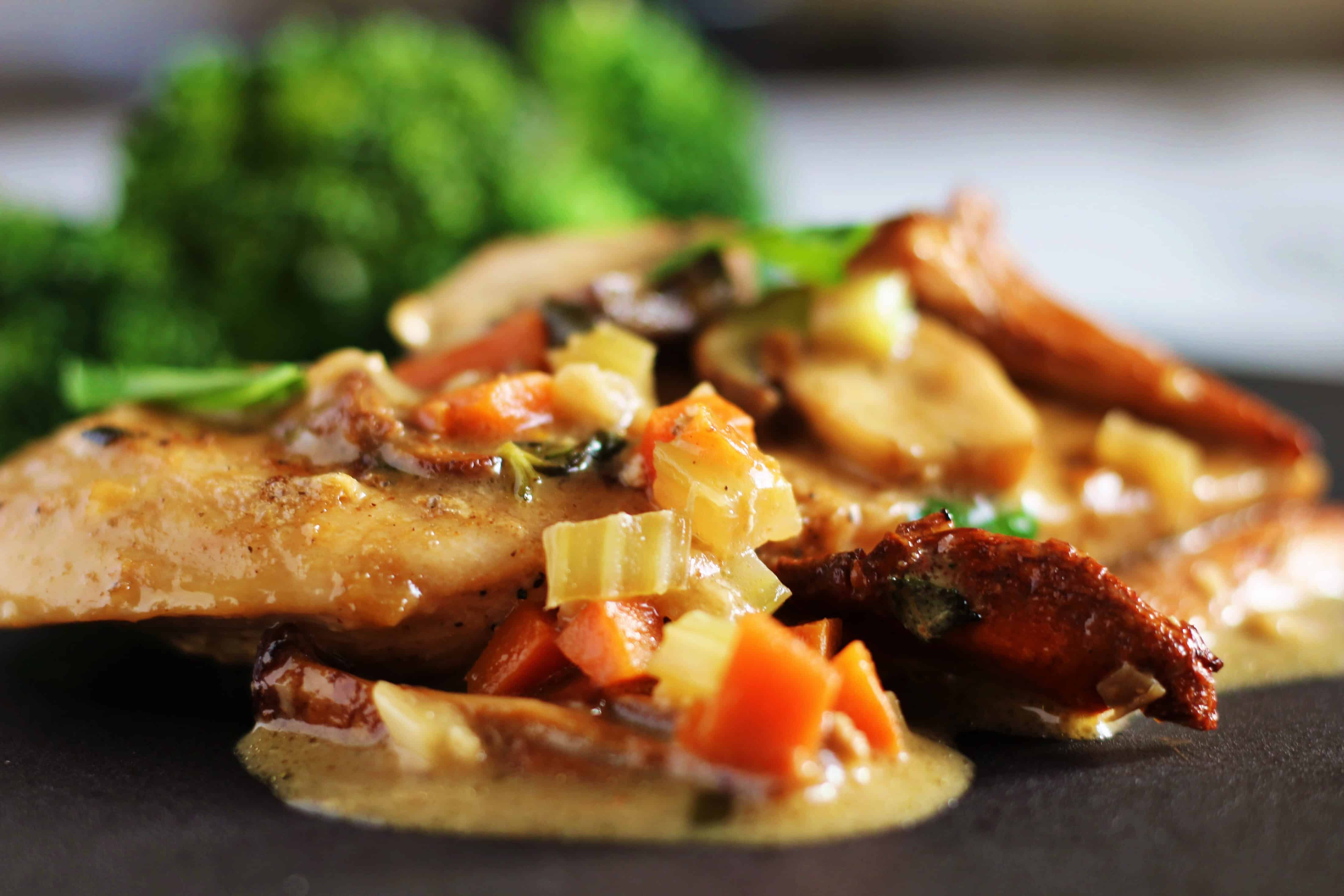 Chicken in Mushroom Gravy
