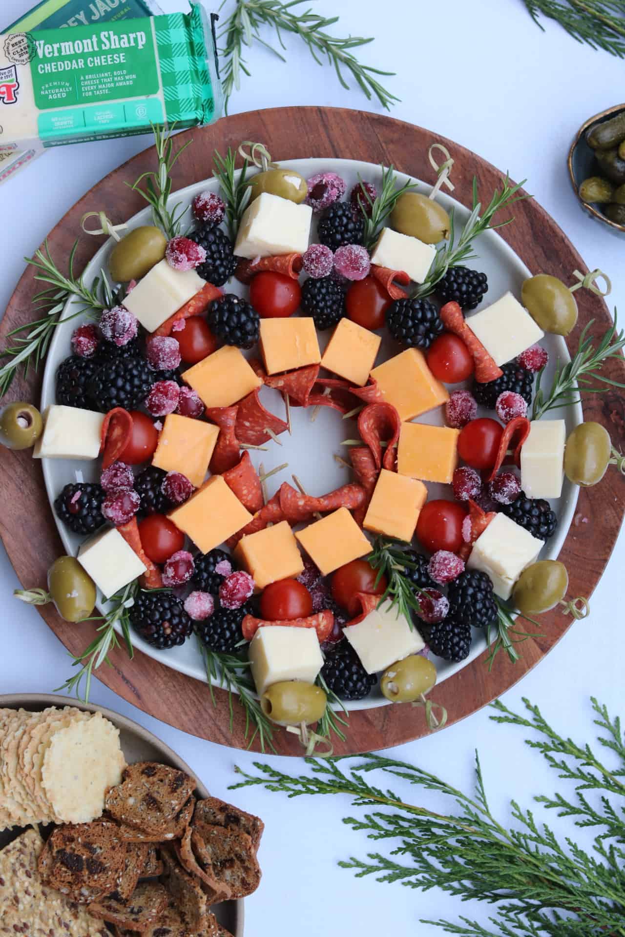 Cheddar Cheese Wreath